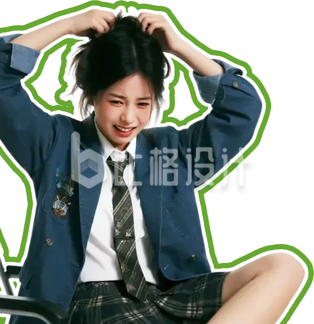 焦虑的女生