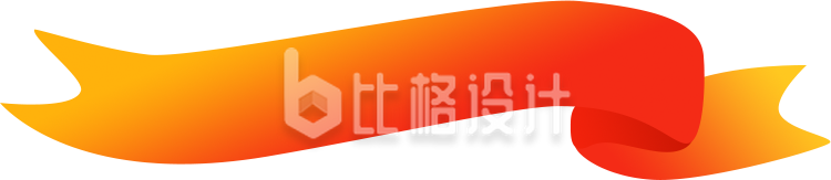 手绘标题丝带
