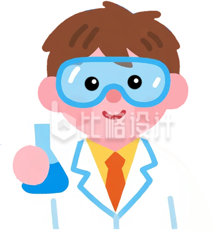 科研男孩工作者手绘学习