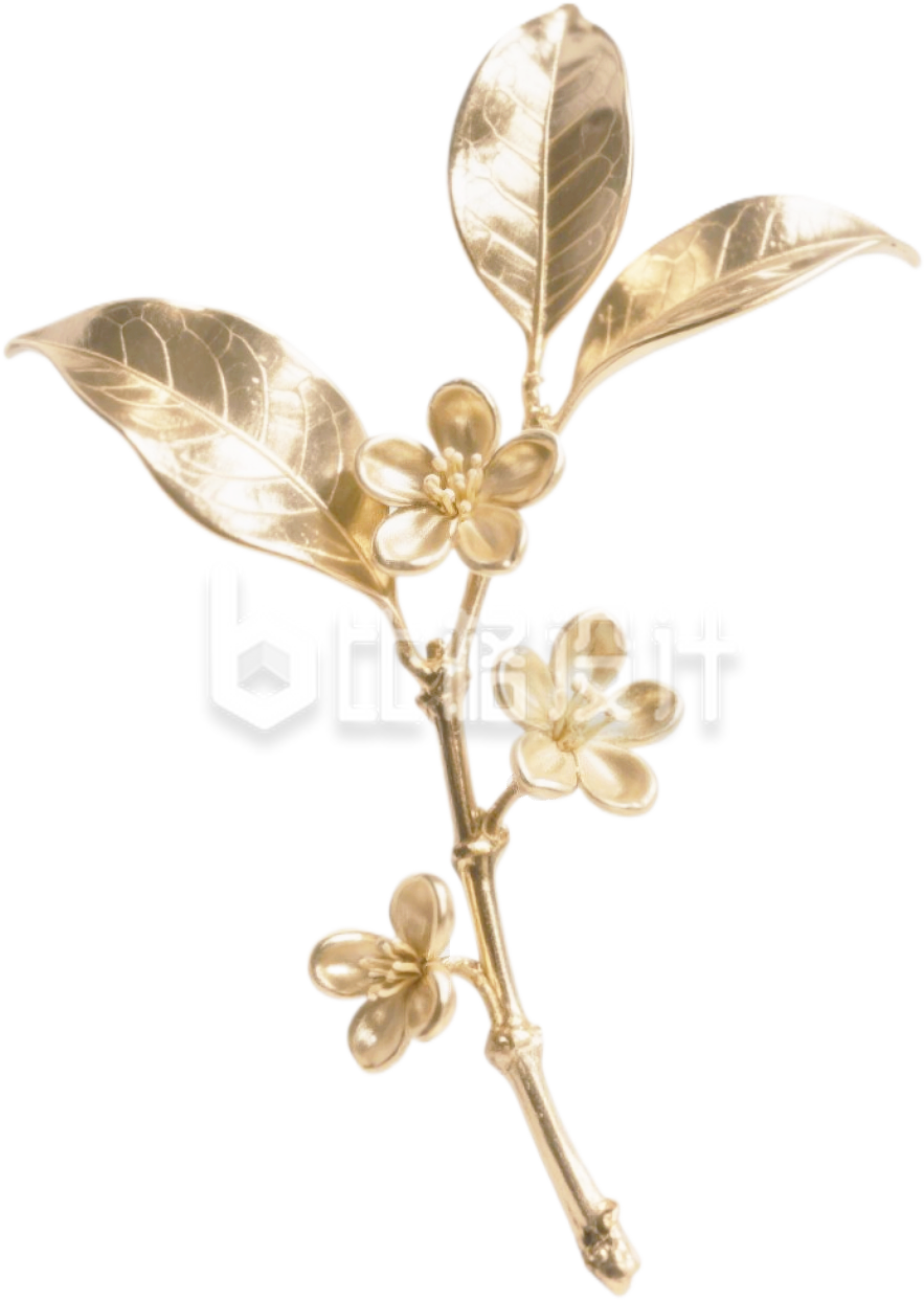 金色桂花树枝