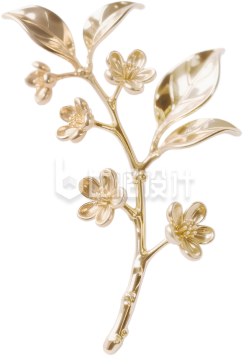 金色桂花树枝