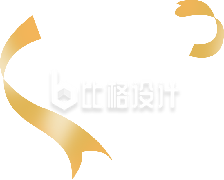 黄色丝带手绘