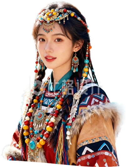 藏族服饰女生