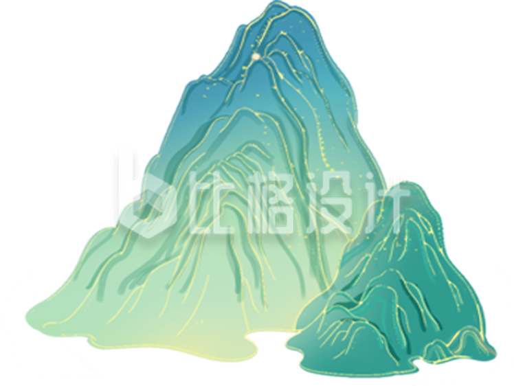 山峰插画