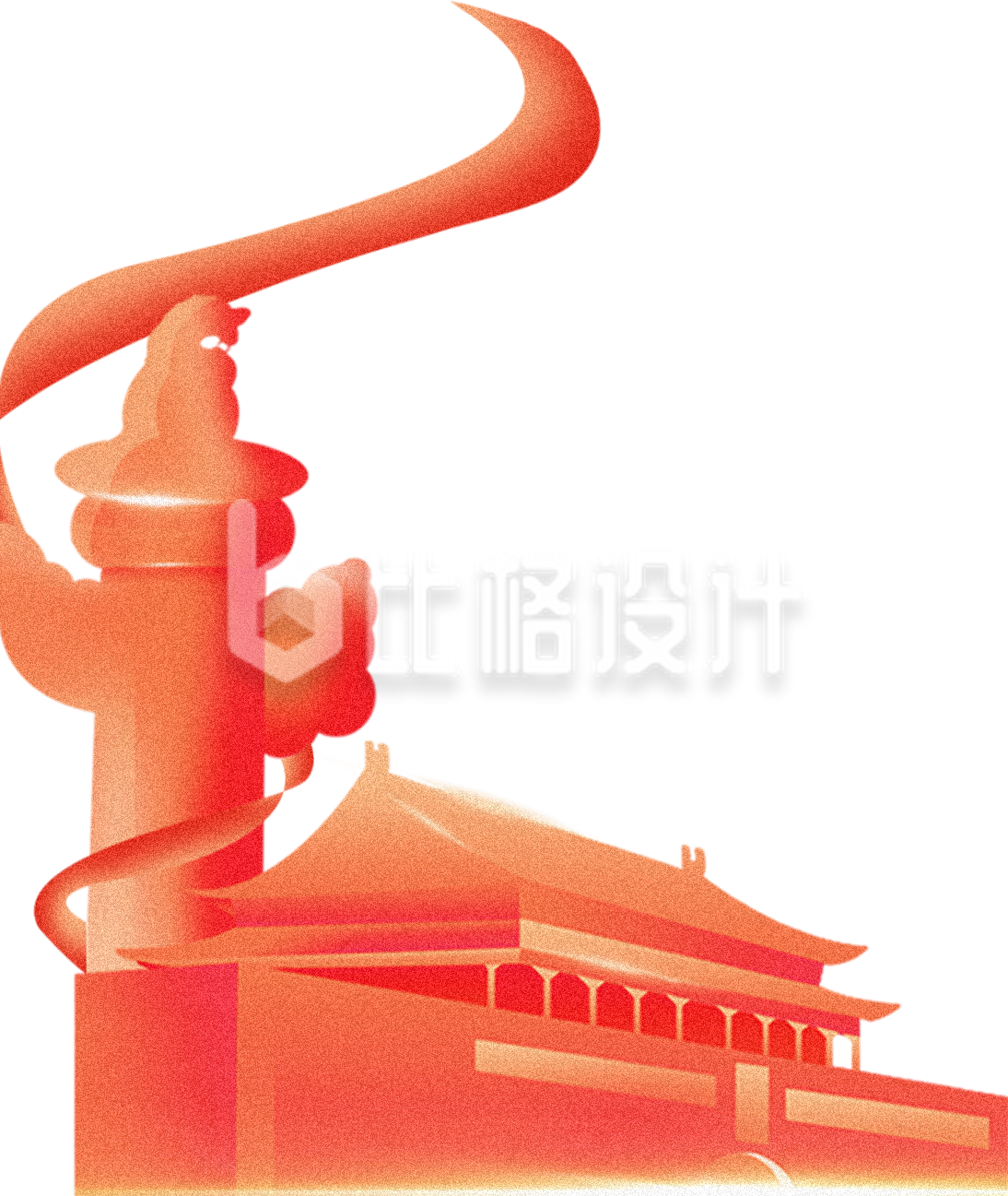 天安门插画