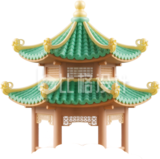 3D古风亭子建筑
