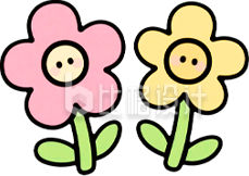 手绘卡通花朵