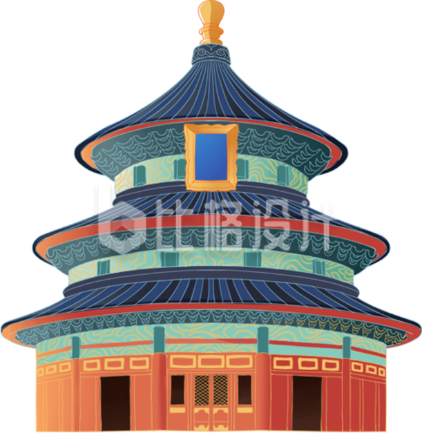 天坛插画