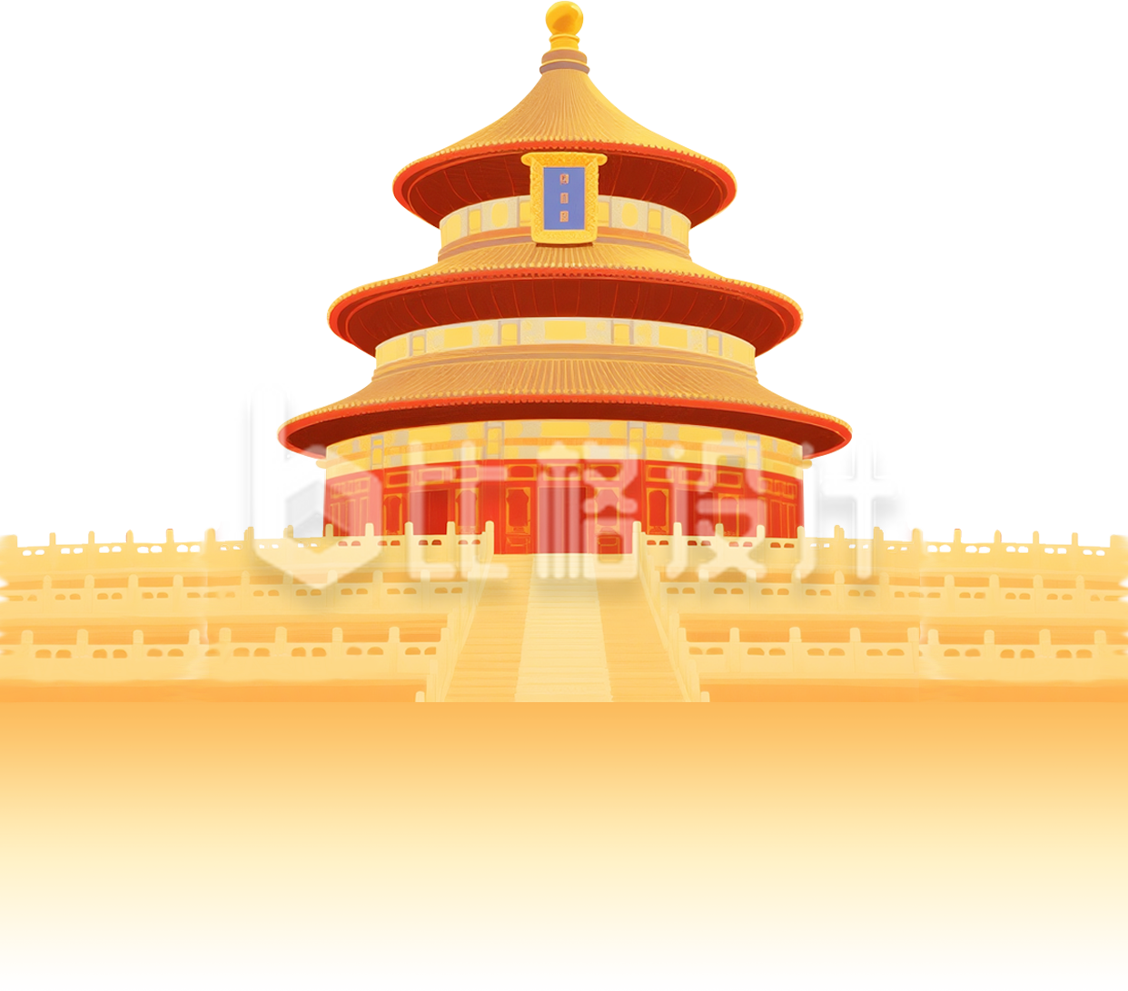 天坛插画