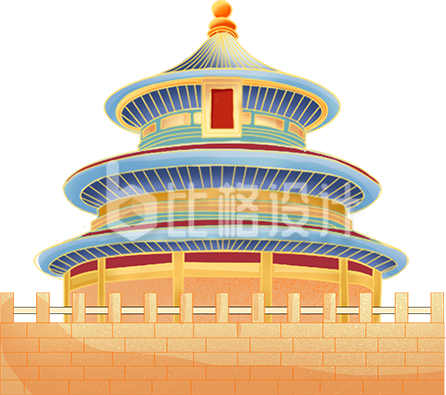 天坛插画