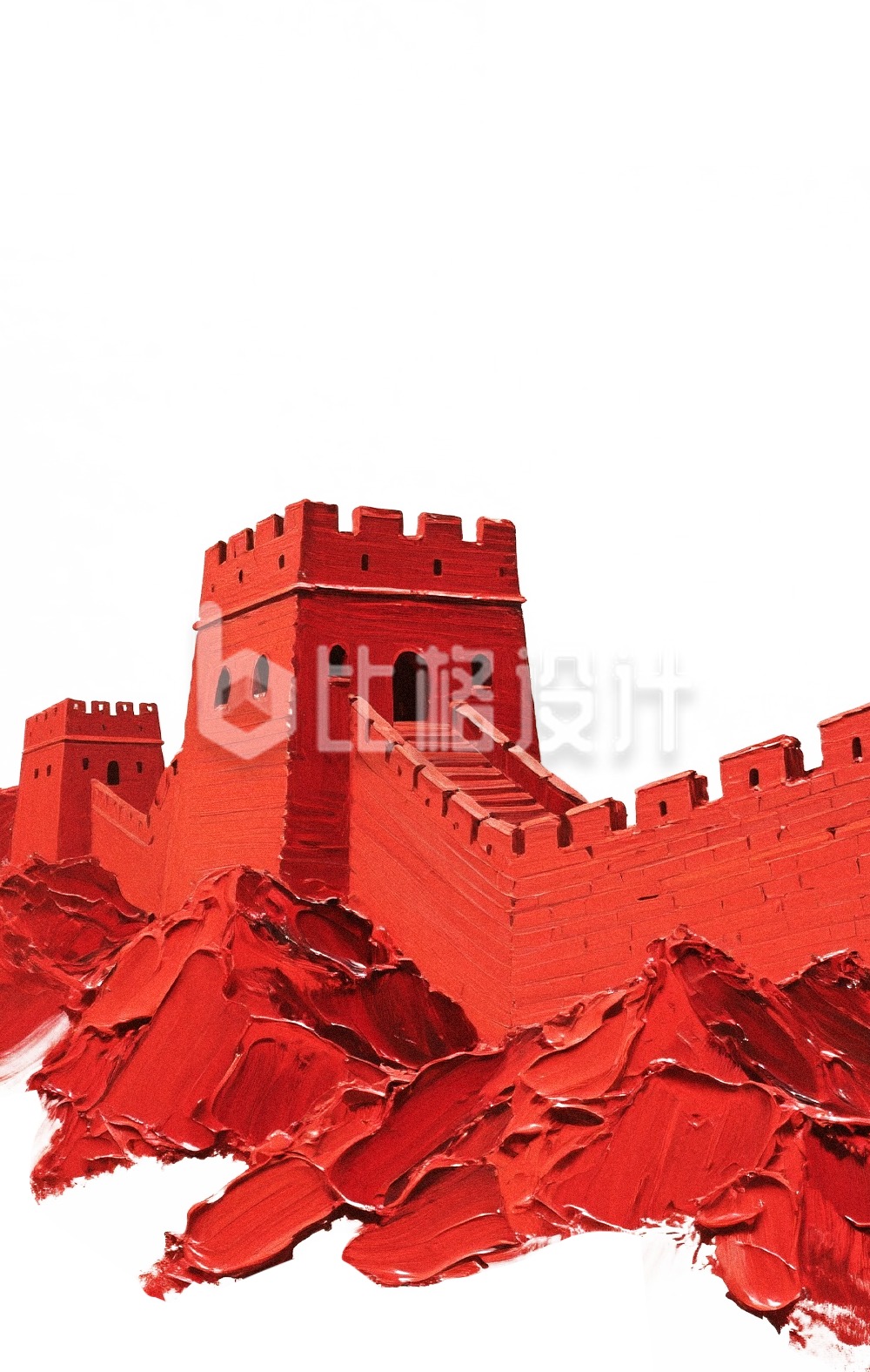 长城手绘插画