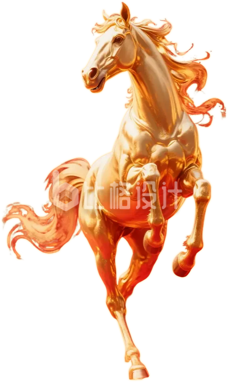 金色的马