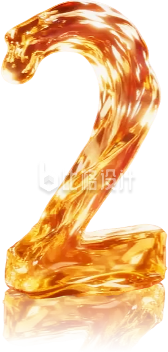 3D水纹数字2