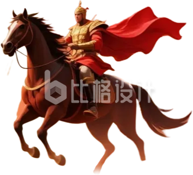 将军骑着马