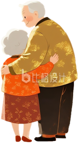 老人手绘重阳节