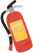 灭火器手绘