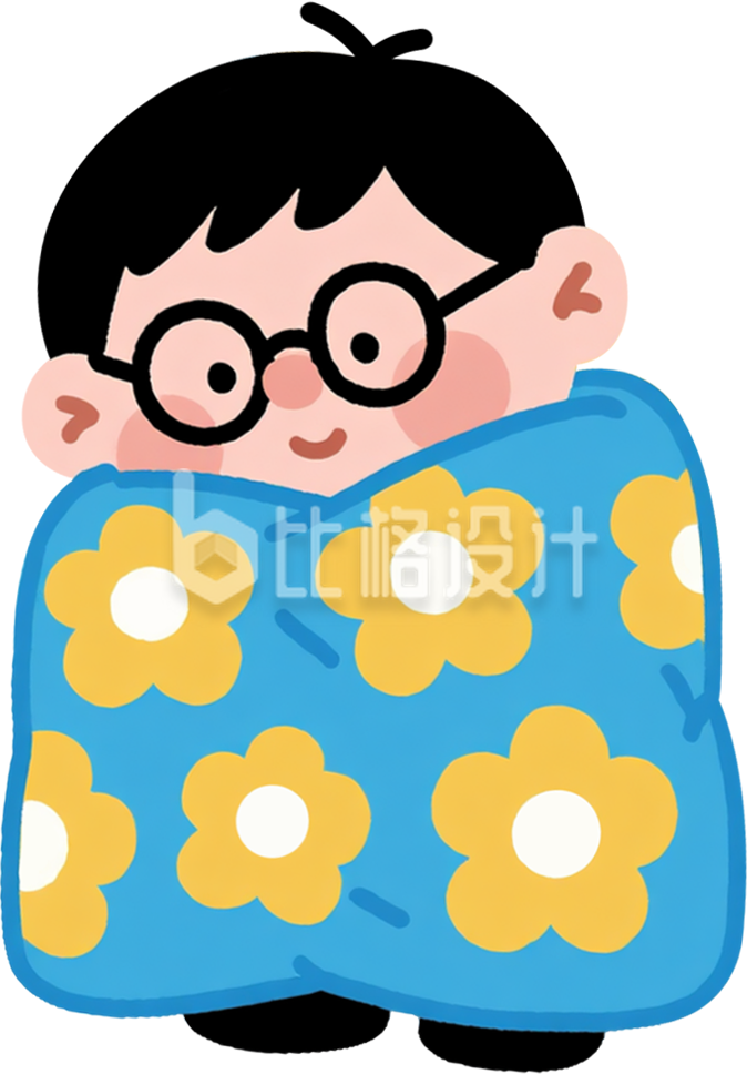 降温人物手绘