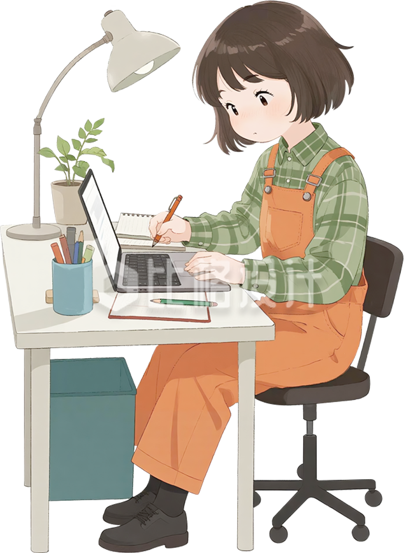 大学生学习手绘