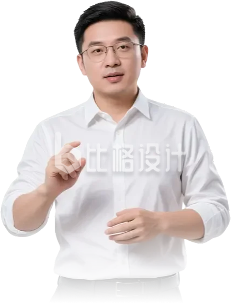 中年男性演讲者