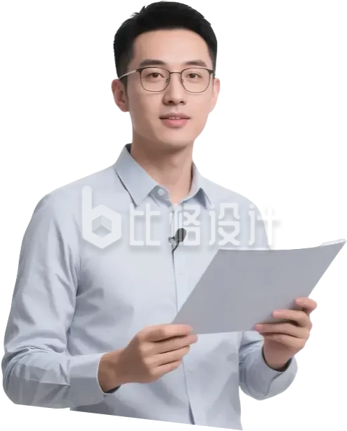 西装男性讲师