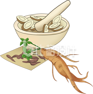 古风药材手绘