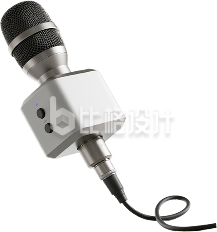 新闻采访话筒实景免抠图片