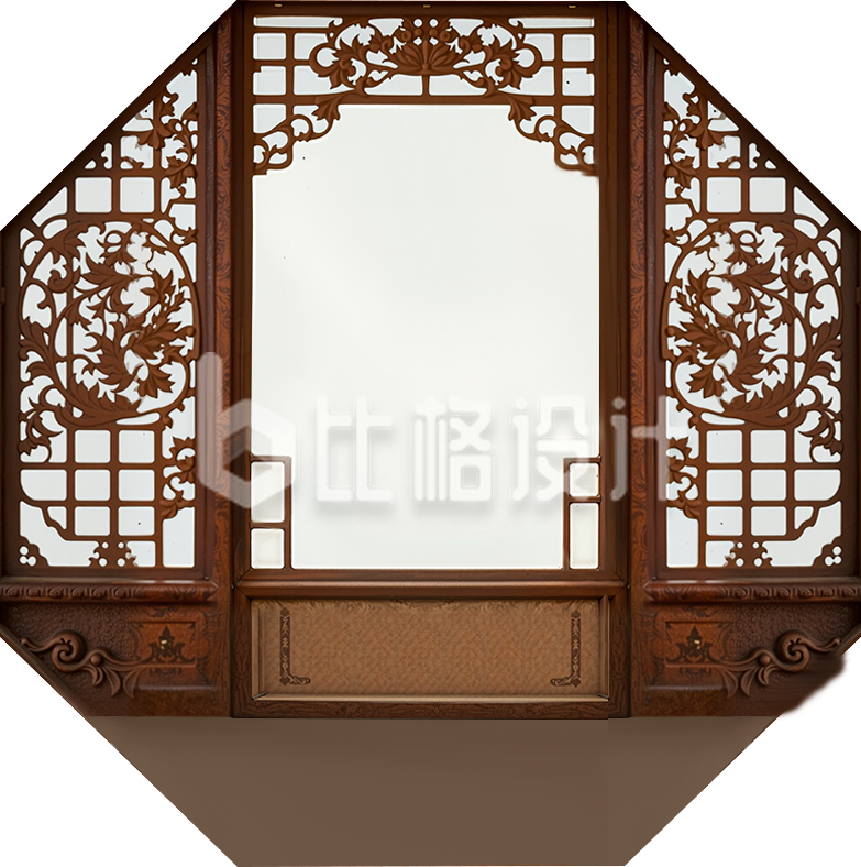 中式窗格