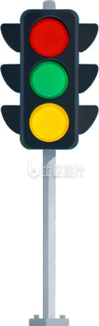 红绿灯插画