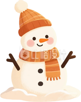 雪人插画
