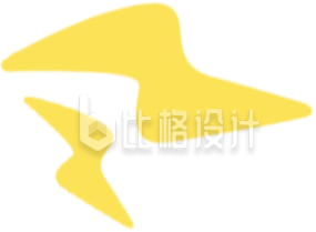黄色闪电手绘