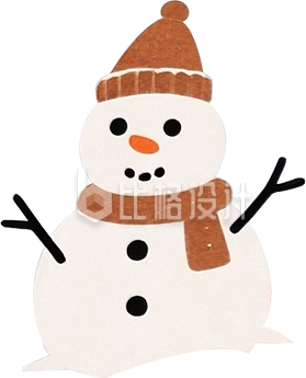雪人插画