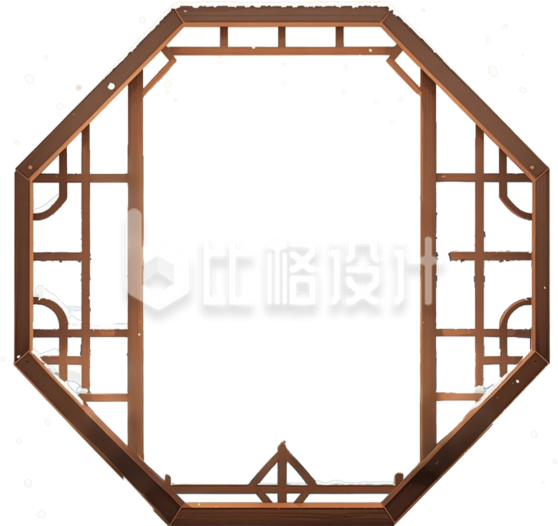 中国风窗框