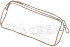 手绘笔袋线稿