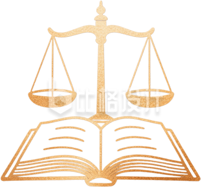 手绘天秤法律