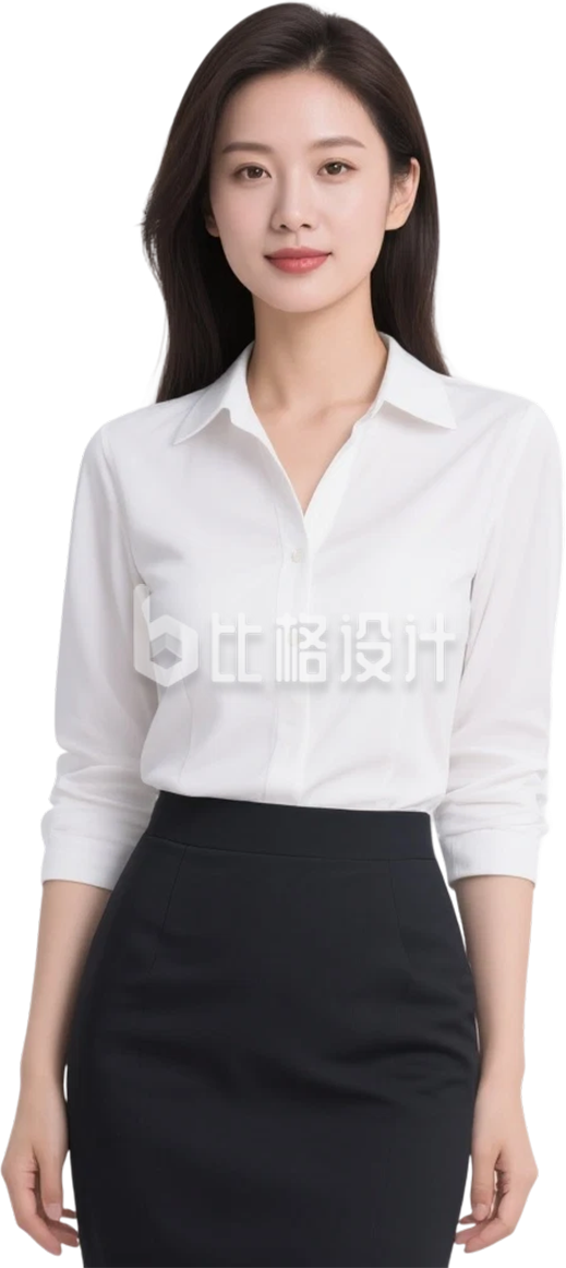 白衣职场女性人物