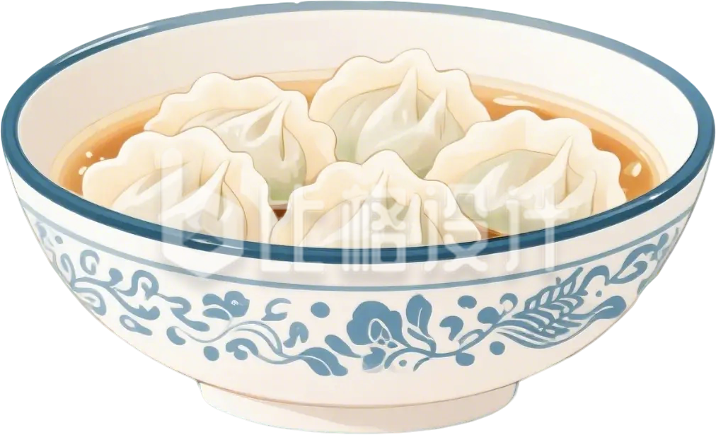 饺子插画