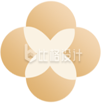 手绘金色装饰几何