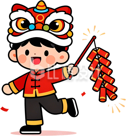 传统服饰卡通可爱小男孩