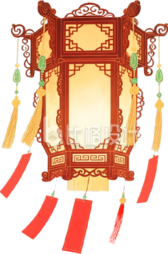 手绘元宵灯笼