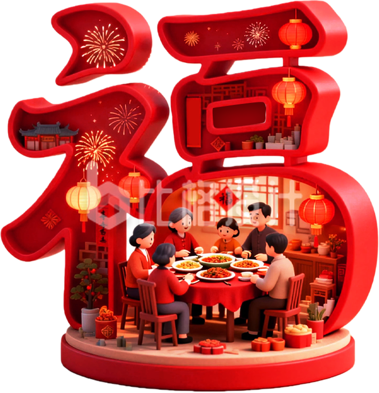 3D一家人团圆