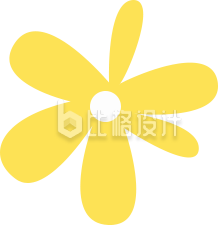 黄色扁平小花