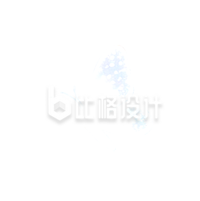 一只白色透明蝴蝶手绘