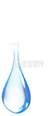 蓝色水滴实景免抠图片