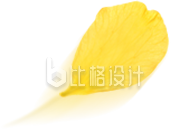 黄色花瓣实景免抠图片