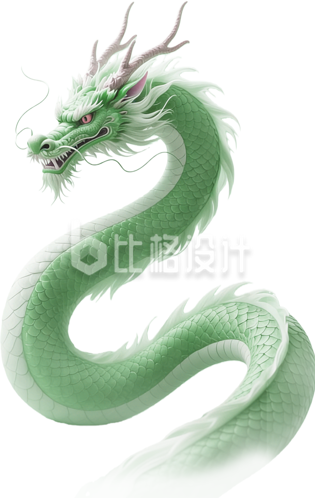 绿色中国风龙