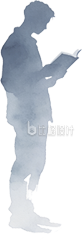 人物水墨剪影手绘