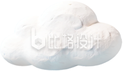 3D粘土风白云
