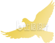 鸽子小鸟黄色手绘