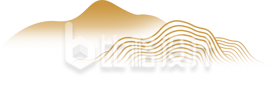 山峰渐变手绘