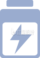 电源扁平电池手绘